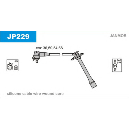 Foto Zündleitungssatz JANMOR JP229