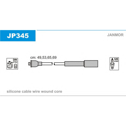 Foto Juego de cables de encendido JANMOR JP345