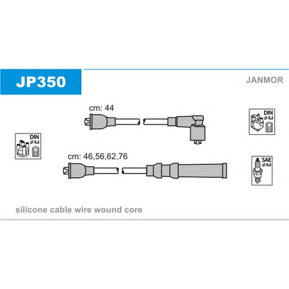 Foto Kit cavi accensione JANMOR JP350