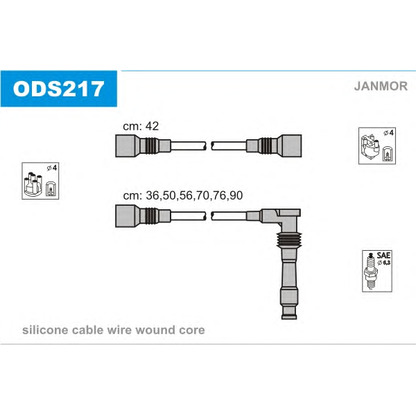 Photo Ignition Cable Kit JANMOR ODS217