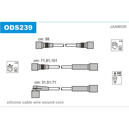 Photo Ignition Cable Kit JANMOR ODS239
