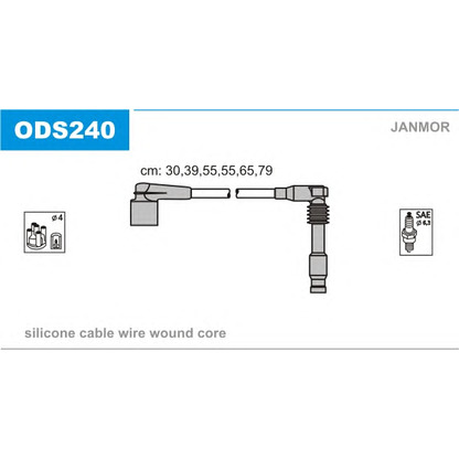 Photo Ignition Cable Kit JANMOR ODS240