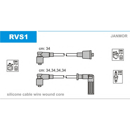 Photo Kit de câbles d'allumage JANMOR RVS1