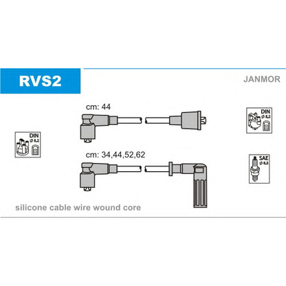 Foto Zündleitungssatz JANMOR RVS2