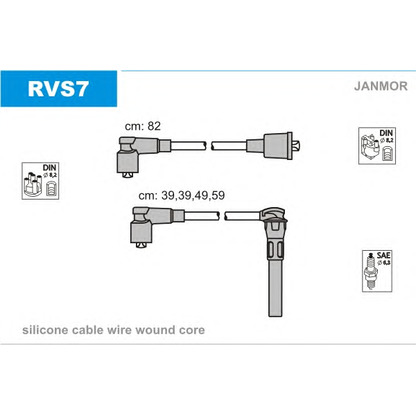 Foto Kit cavi accensione JANMOR RVS7