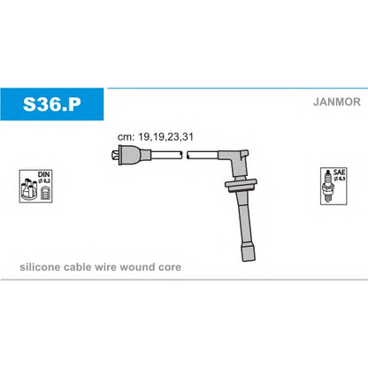 Foto Juego de cables de encendido JANMOR S36P