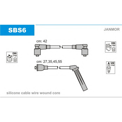 Photo Ignition Cable Kit JANMOR SBS6