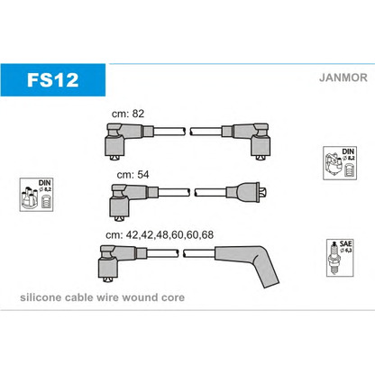 Foto Kit cavi accensione JANMOR FS12