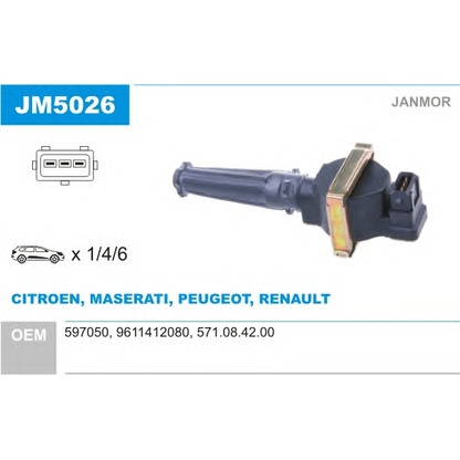 Photo Ignition Coil JANMOR JM5026