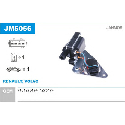 Photo Ignition Coil JANMOR JM5056