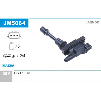 Photo Ignition Coil JANMOR JM5064