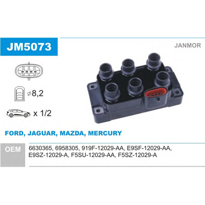 Photo Ignition Coil JANMOR JM5073