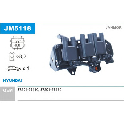 Photo Ignition Coil JANMOR JM5118