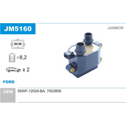 Photo Ignition Coil JANMOR JM5160