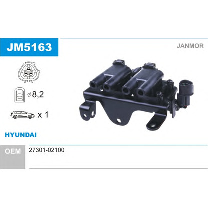 Photo Ignition Coil JANMOR JM5163