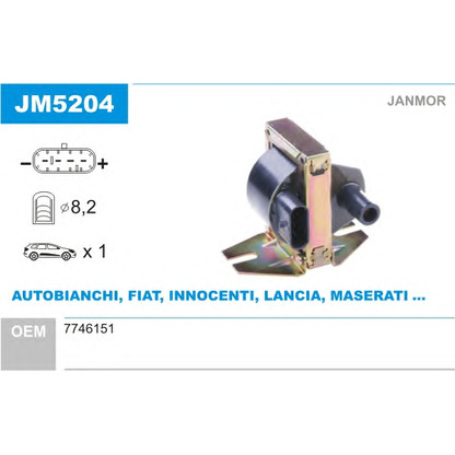 Photo Ignition Coil JANMOR JM5204
