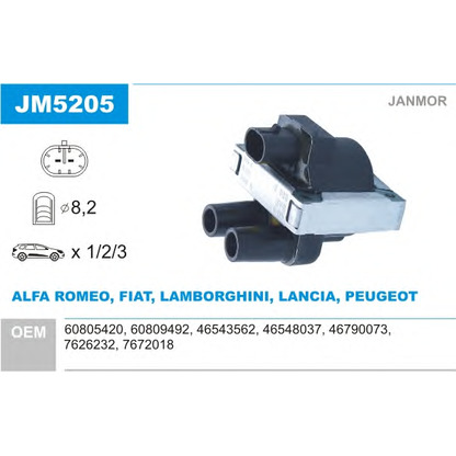 Photo Ignition Coil JANMOR JM5205