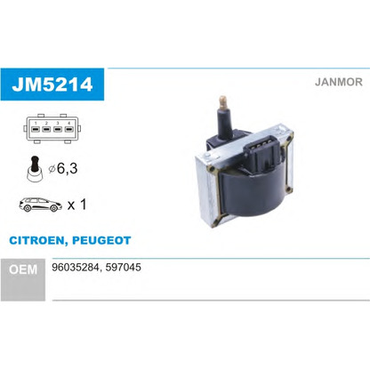 Photo Ignition Coil JANMOR JM5214