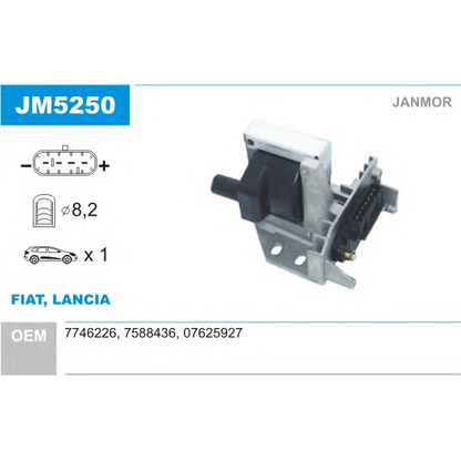 Фото Катушка зажигания JANMOR JM5250