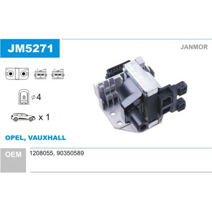 Photo Ignition Coil JANMOR JM5271