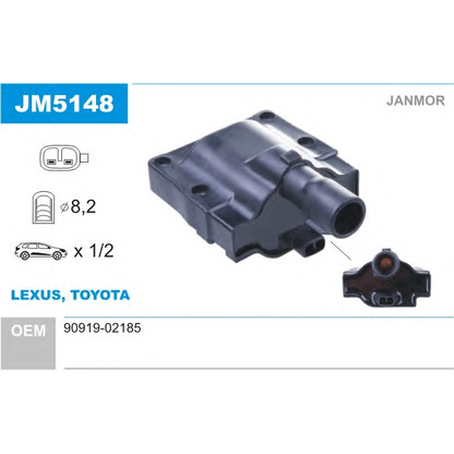 Photo Ignition Coil JANMOR JM5148