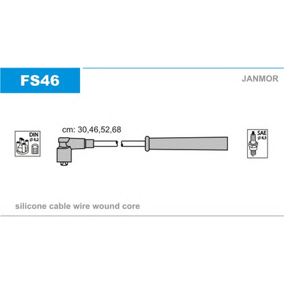 Photo Kit de câbles d'allumage JANMOR FS46
