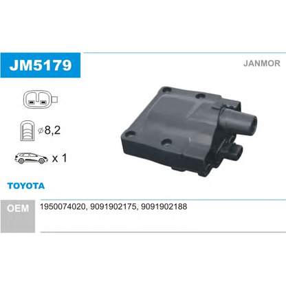 Photo Ignition Coil JANMOR JM5179