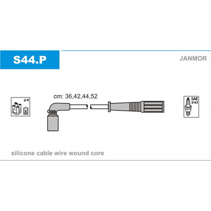 Foto Juego de cables de encendido JANMOR S44P