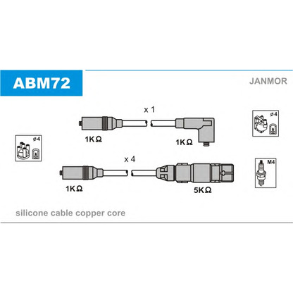 Foto Juego de cables de encendido JANMOR ABM72