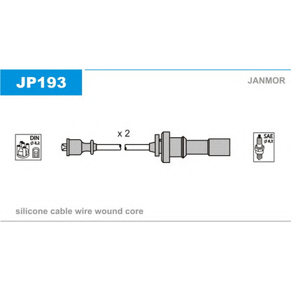 Photo Kit de câbles d'allumage JANMOR JP193