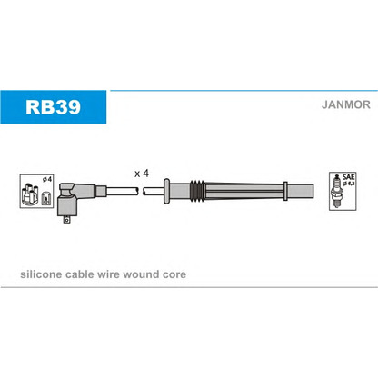 Photo Ignition Cable Kit JANMOR RB39