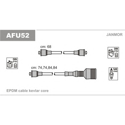 Photo Kit de câbles d'allumage JANMOR AFU52