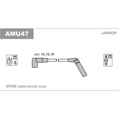 Photo Ignition Cable Kit JANMOR AMU47