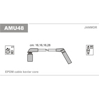 Photo Ignition Cable Kit JANMOR AMU48