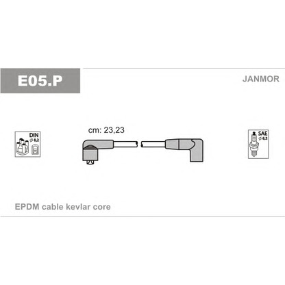Photo Kit de câbles d'allumage JANMOR E05P
