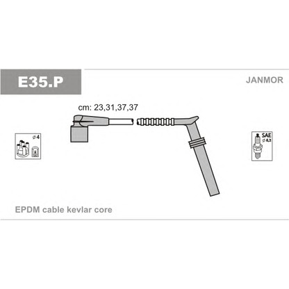 Photo Ignition Cable Kit JANMOR E35P