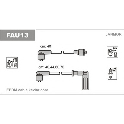 Foto Juego de cables de encendido JANMOR FAU13