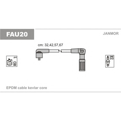 Photo Kit de câbles d'allumage JANMOR FAU20