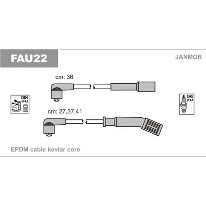 Photo Ignition Cable Kit JANMOR FAU22