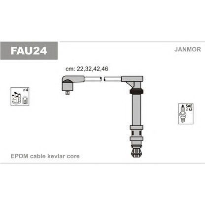 Foto Kit cavi accensione JANMOR FAU24