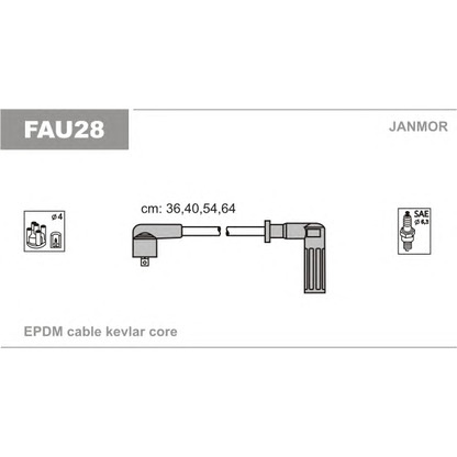 Foto Juego de cables de encendido JANMOR FAU28