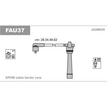 Foto Kit cavi accensione JANMOR FAU37