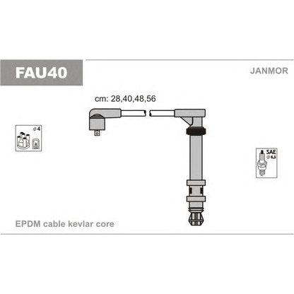 Foto Juego de cables de encendido JANMOR FAU40