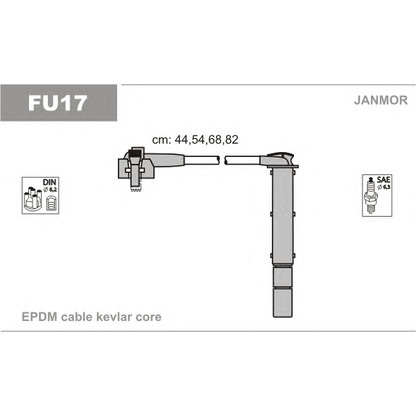 Photo Ignition Cable Kit JANMOR FU17