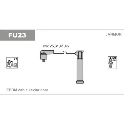 Foto Zündleitungssatz JANMOR FU23