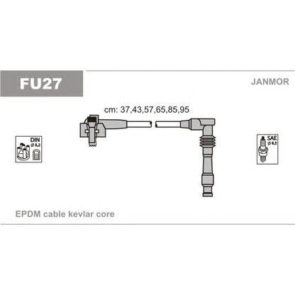 Photo Kit de câbles d'allumage JANMOR FU27