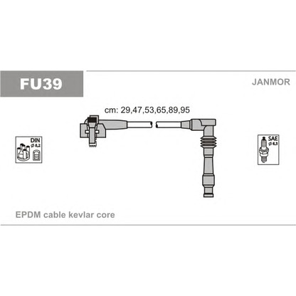 Photo Kit de câbles d'allumage JANMOR FU39