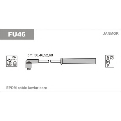 Photo Ignition Cable Kit JANMOR FU46