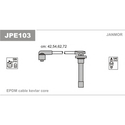 Foto Juego de cables de encendido JANMOR JPE103