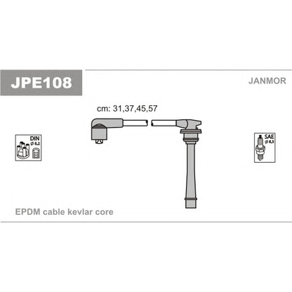 Foto Juego de cables de encendido JANMOR JPE108